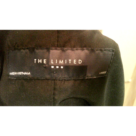 The Limited Black Button-down Women's Large Vest with Pockets Fall Closet Staple - Picture 6 of 8